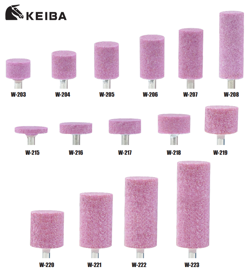 หินเจียรสีชมพู KEIBA A 3 W 241  ขนาด 3 16 2 x 1 8 3 นิ้ว