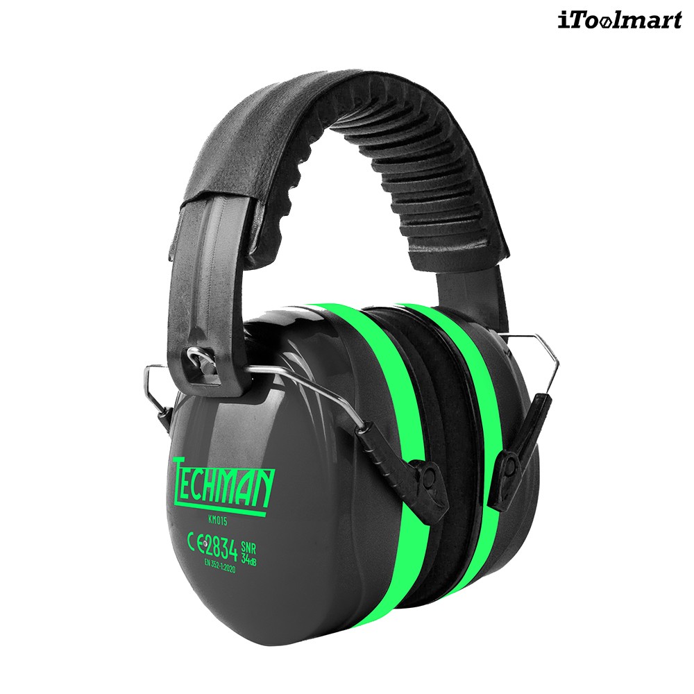ที่ครอบหูลดเสียง TECHMAN KM015 แบบคาดศีรษะ ค่าการลดเสียง 34 เดซิเบล