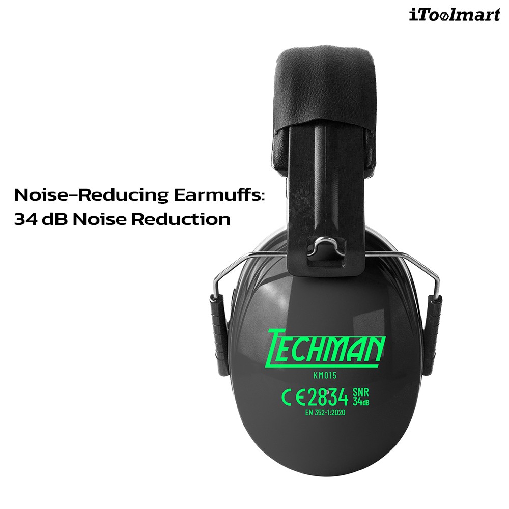 ที่ครอบหูลดเสียง TECHMAN KM015 แบบคาดศีรษะ ค่าการลดเสียง 34 เดซิเบล