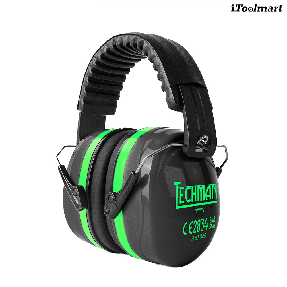 ที่ครอบหูลดเสียง TECHMAN KM015 แบบคาดศีรษะ ค่าการลดเสียง 34 เดซิเบล