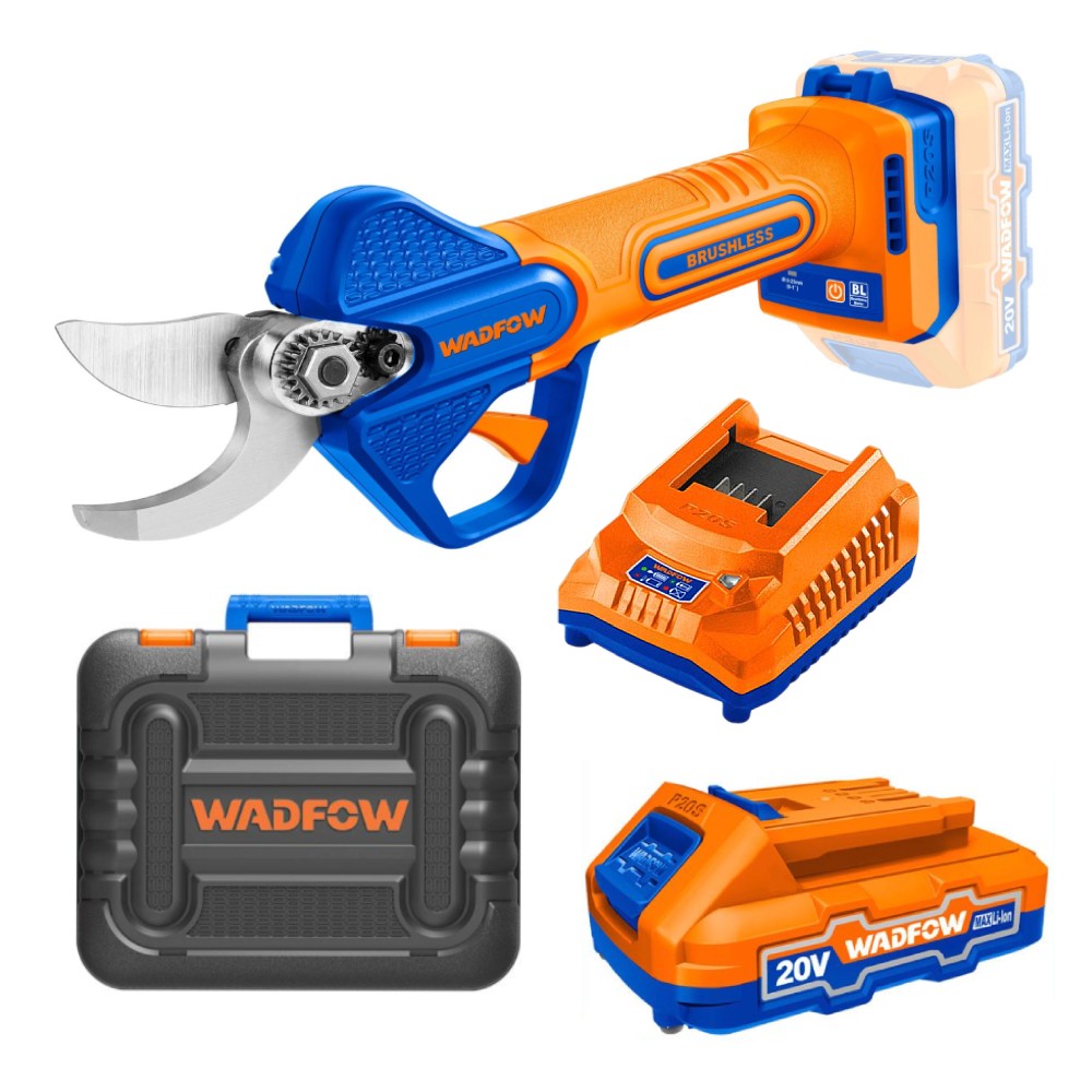 กรรไกรตัดกิ่งไม้ไร้สาย WADFOW WJFPB25 20V มอเตอร์ไร้แปรงถ่าน