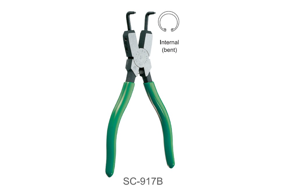 คีมหนีบแหวน KEIBA SC 917B ปากงอ ขนาด 7 นิ้ว  175 มม  