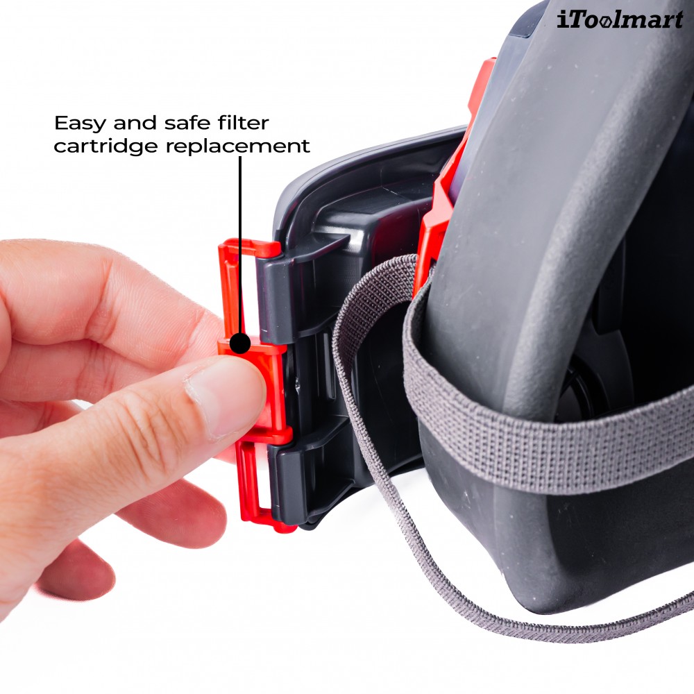 หน้ากากกันสารเคมี TECHMAN ST 1090 แบบครึ่งหน้า ชนิดไส้กรองเดี่ยว  เฉพาะหน้ากาก 