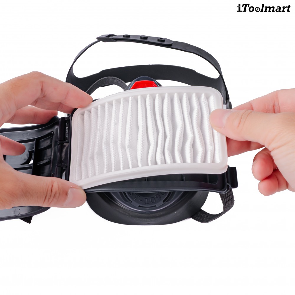 หน้ากากกันสารเคมี TECHMAN ST 1090 แบบครึ่งหน้า ชนิดไส้กรองเดี่ยว  เฉพาะหน้ากาก 