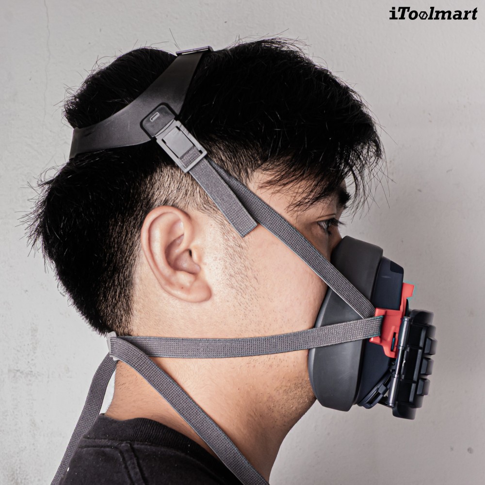 หน้ากากกันสารเคมี TECHMAN ST 1090 แบบครึ่งหน้า ชนิดไส้กรองเดี่ยว  เฉพาะหน้ากาก 