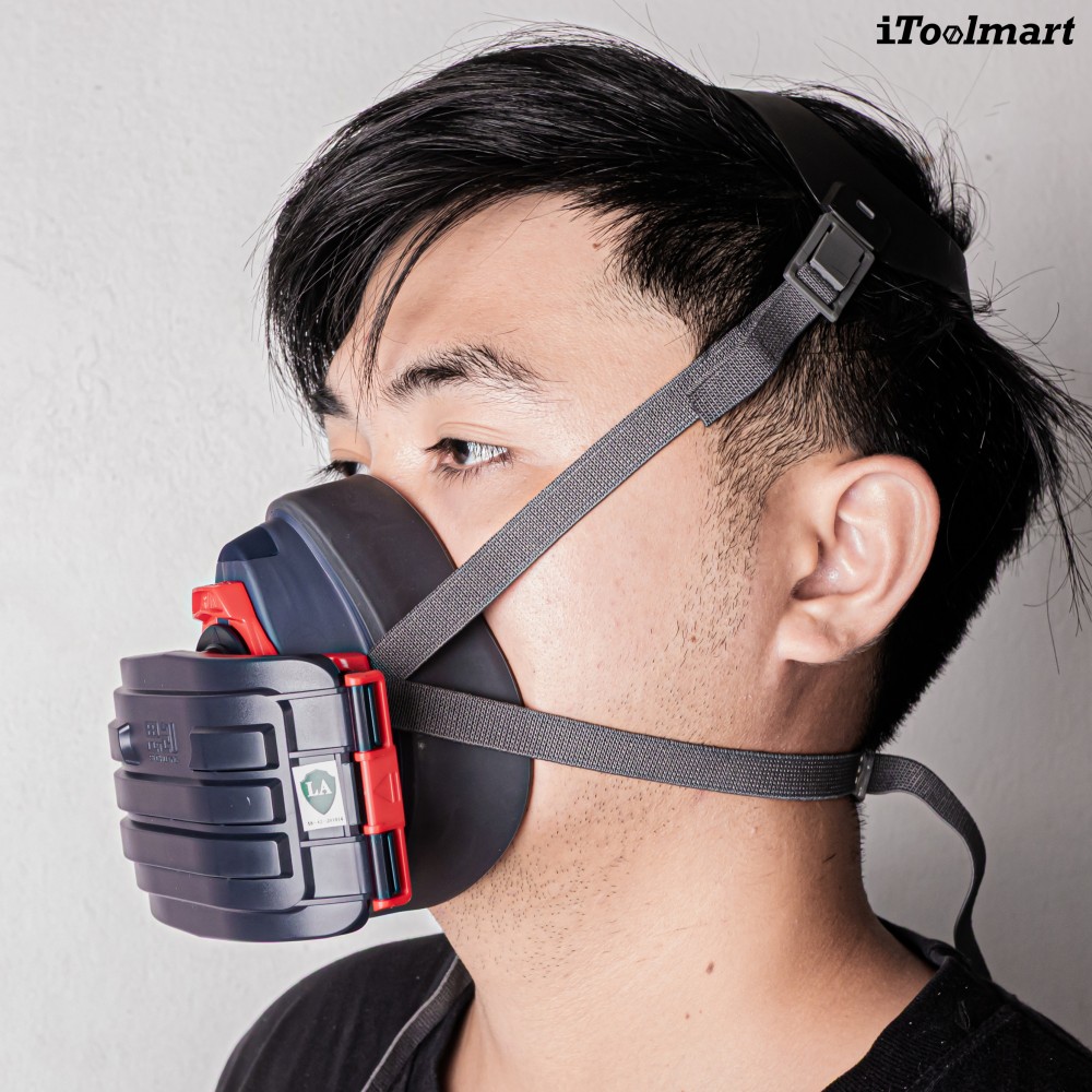 หน้ากากกันสารเคมี TECHMAN ST 1090 แบบครึ่งหน้า ชนิดไส้กรองเดี่ยว  เฉพาะหน้ากาก 