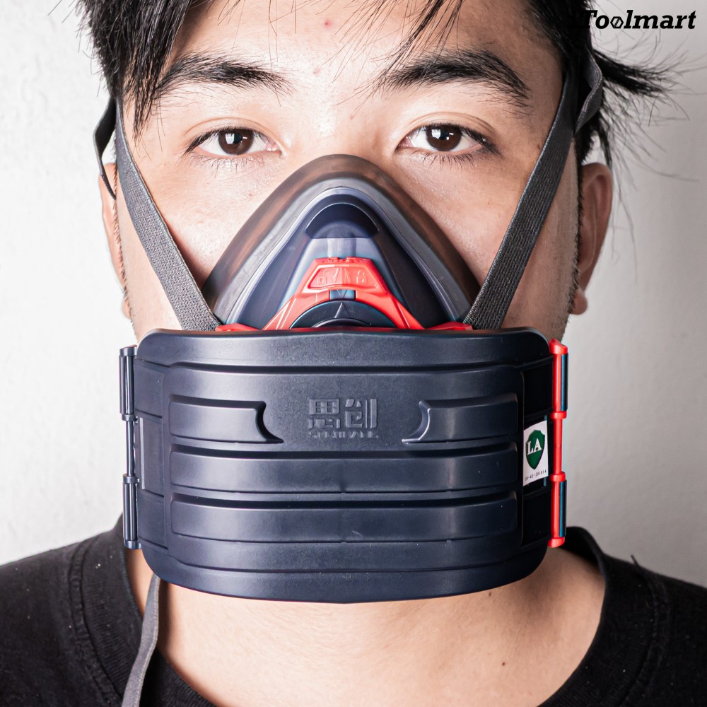 หน้ากากกันสารเคมี TECHMAN ST 1090 แบบครึ่งหน้า ชนิดไส้กรองเดี่ยว  เฉพาะหน้ากาก 