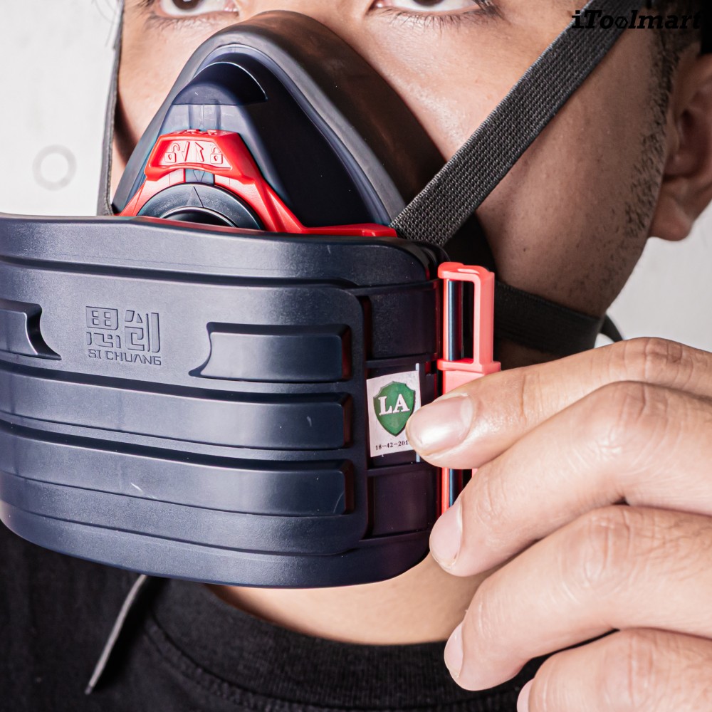หน้ากากกันสารเคมี TECHMAN ST 1090 แบบครึ่งหน้า ชนิดไส้กรองเดี่ยว  เฉพาะหน้ากาก 