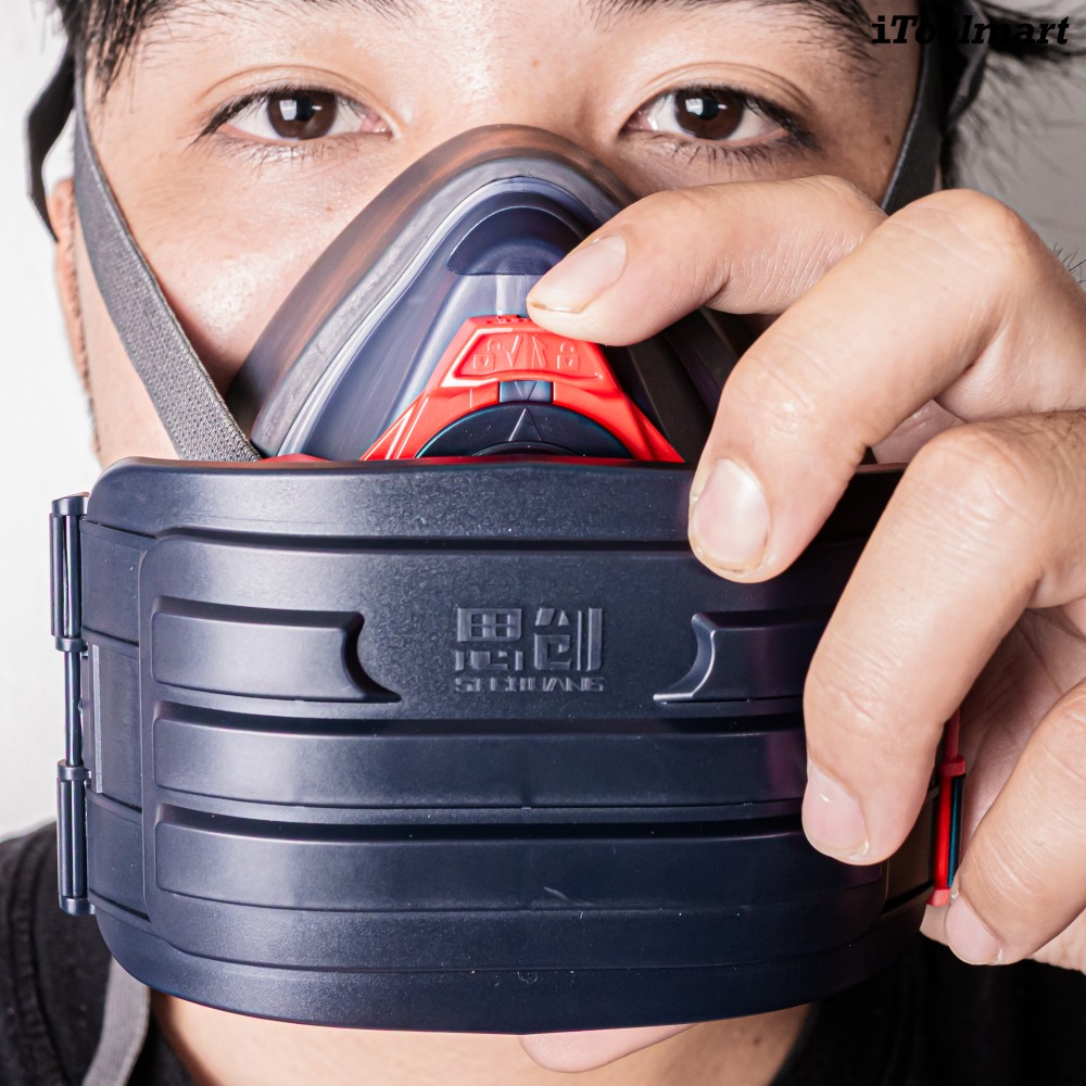 หน้ากากกันสารเคมี TECHMAN ST 1090 แบบครึ่งหน้า ชนิดไส้กรองเดี่ยว  เฉพาะหน้ากาก 