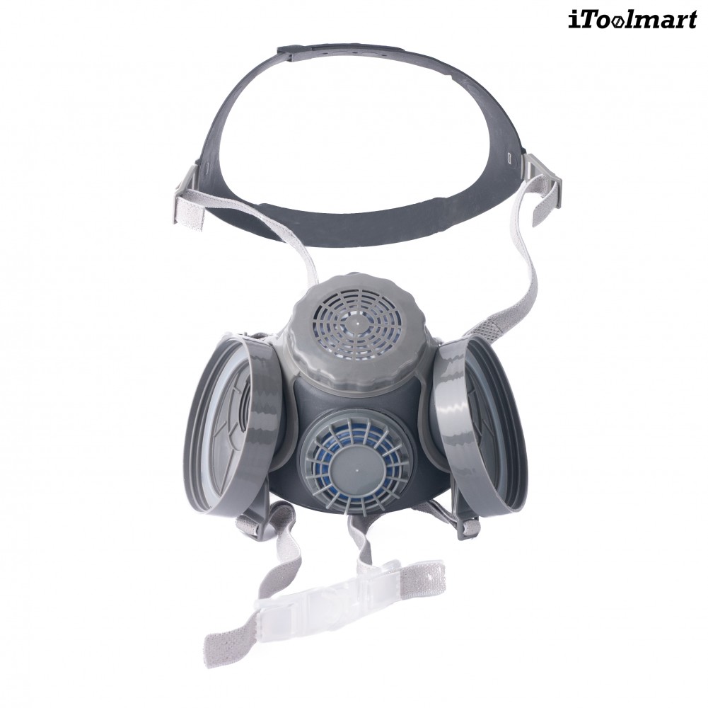 หน้ากากกันสารเคมี TECHMAN ST M60X 1B แบบครึ่งหน้า ชนิดไส้กรองคู่  เฉพาะหน้ากาก 