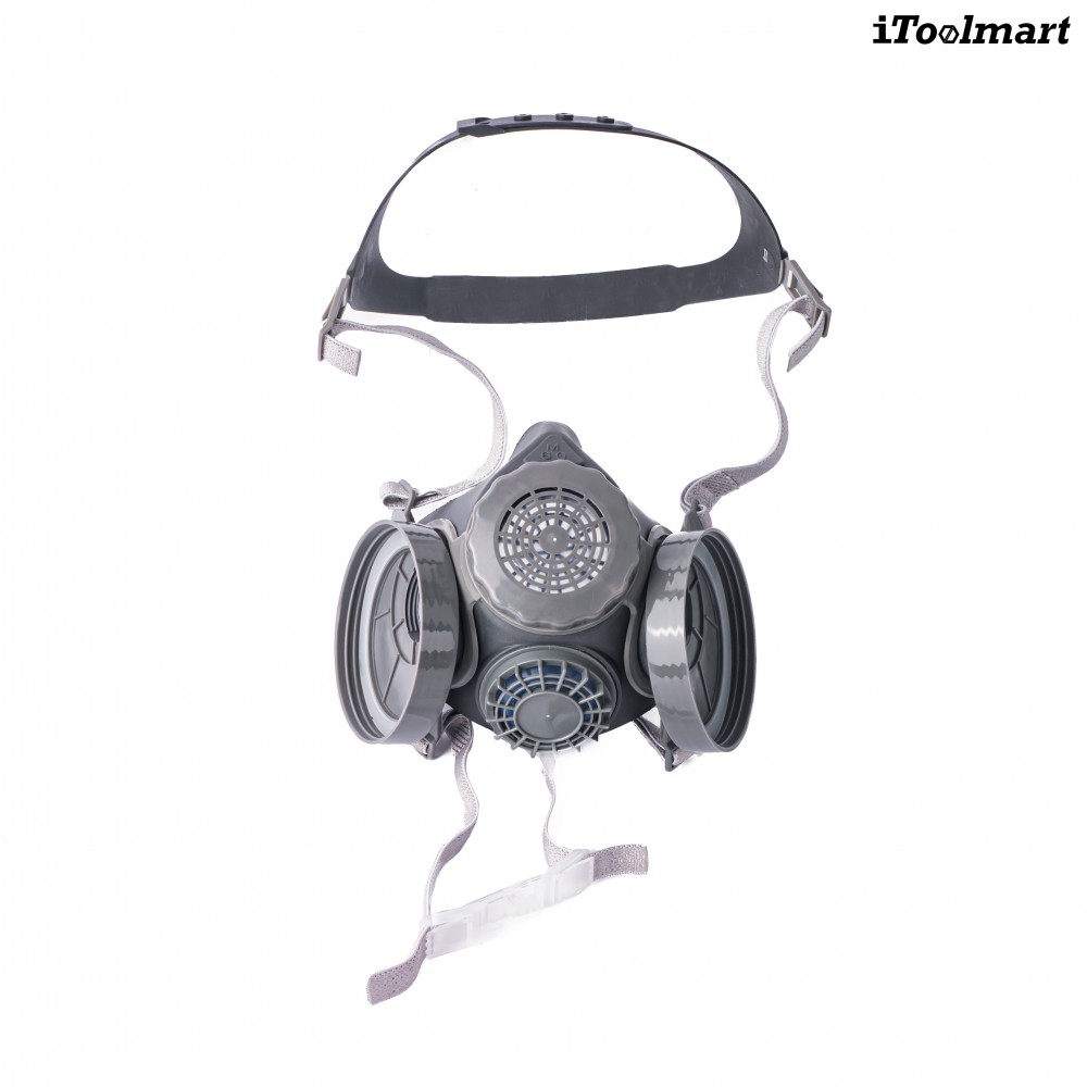 หน้ากากกันสารเคมี TECHMAN ST M60X 1B แบบครึ่งหน้า ชนิดไส้กรองคู่  เฉพาะหน้ากาก 