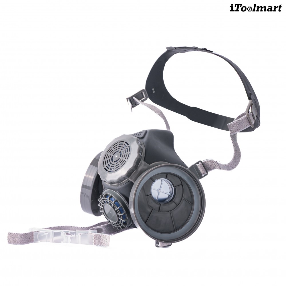 หน้ากากกันสารเคมี TECHMAN ST M60X 1B แบบครึ่งหน้า ชนิดไส้กรองคู่  เฉพาะหน้ากาก 