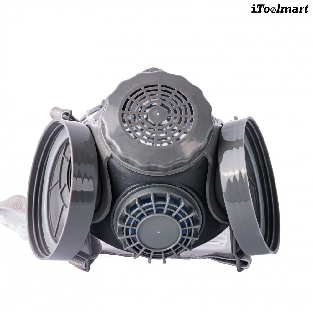 หน้ากากกันสารเคมี TECHMAN ST M60X 1B แบบครึ่งหน้า ชนิดไส้กรองคู่  เฉพาะหน้ากาก 