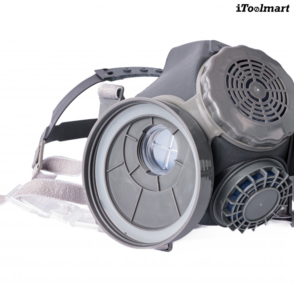 หน้ากากกันสารเคมี TECHMAN ST M60X 1B แบบครึ่งหน้า ชนิดไส้กรองคู่  เฉพาะหน้ากาก 