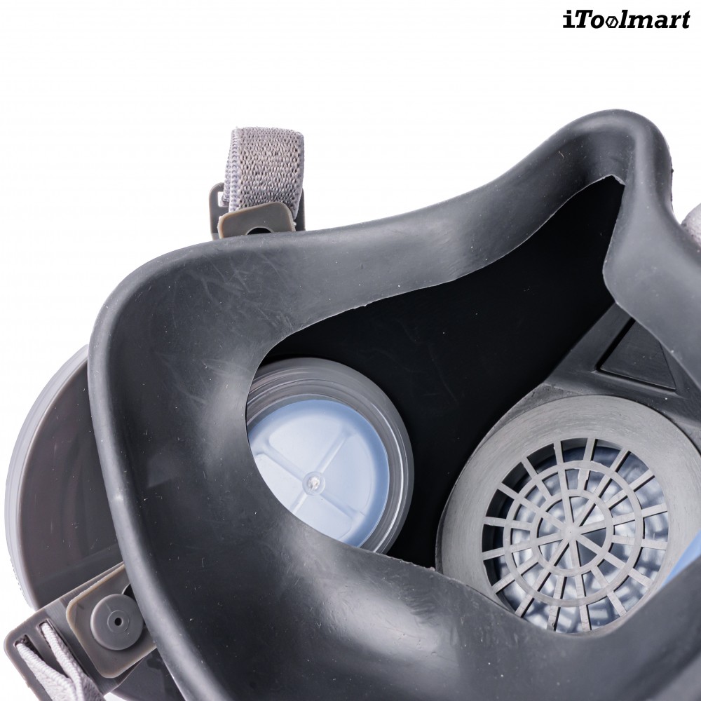 หน้ากากกันสารเคมี TECHMAN ST M60X 1B แบบครึ่งหน้า ชนิดไส้กรองคู่  เฉพาะหน้ากาก 