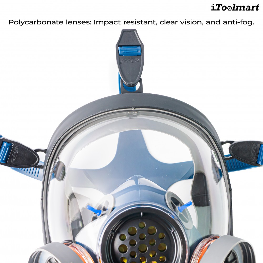 หน้ากากกันสารเคมี TECHMAN ST S100 แบบเต็มหน้า ชนิดไส้กรองคู่  เฉพาะหน้ากาก 