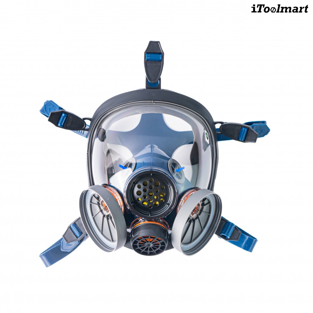 หน้ากากกันสารเคมี TECHMAN ST S100 แบบเต็มหน้า ชนิดไส้กรองคู่  เฉพาะหน้ากาก 