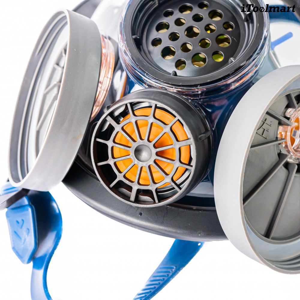 หน้ากากกันสารเคมี TECHMAN ST S100 แบบเต็มหน้า ชนิดไส้กรองคู่  เฉพาะหน้ากาก 