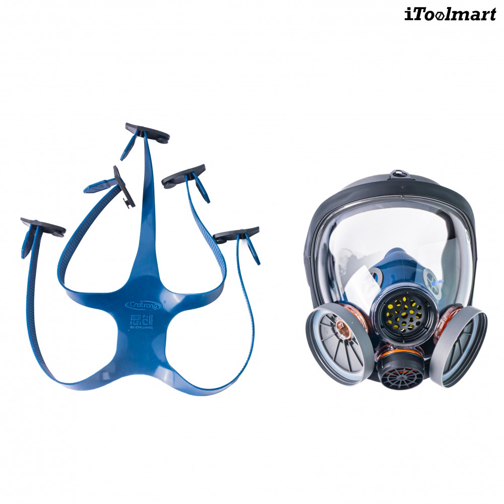 หน้ากากกันสารเคมี TECHMAN ST S100 แบบเต็มหน้า ชนิดไส้กรองคู่  เฉพาะหน้ากาก 