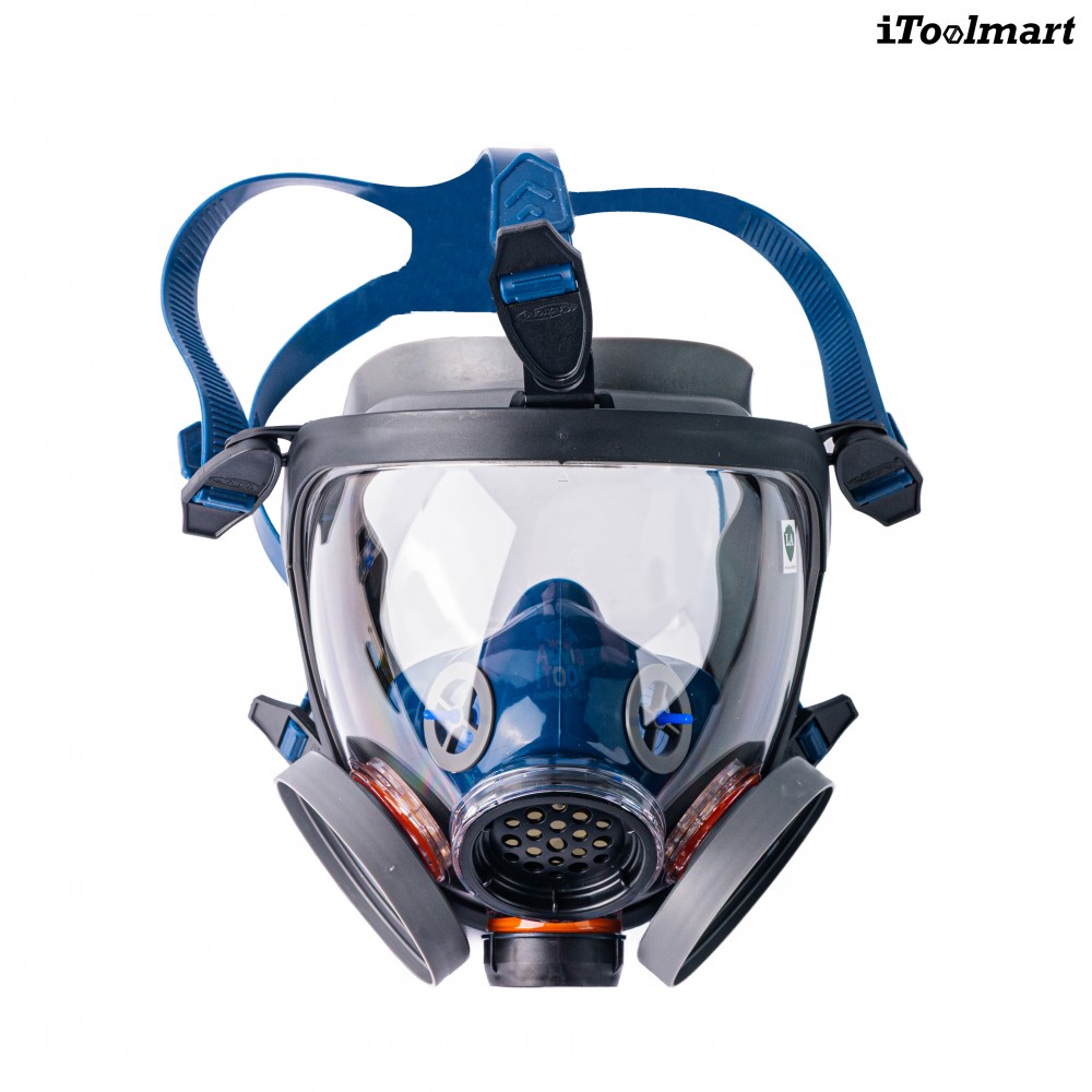 หน้ากากกันสารเคมี TECHMAN ST S100 แบบเต็มหน้า ชนิดไส้กรองคู่  เฉพาะหน้ากาก 