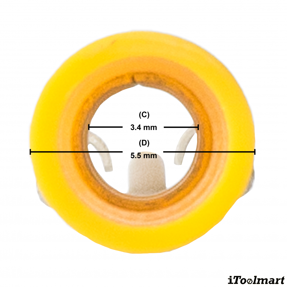 หางปลาเสียบแบนตัวเมีย KST FDV5 250 สีเหลือง ขนาด 6 mm² 100 ตัว หางปลาเสียบแบนตัวเมีย KST FDV5 250 สีเหลือง ขนาด 6 mm² 100 ตัว