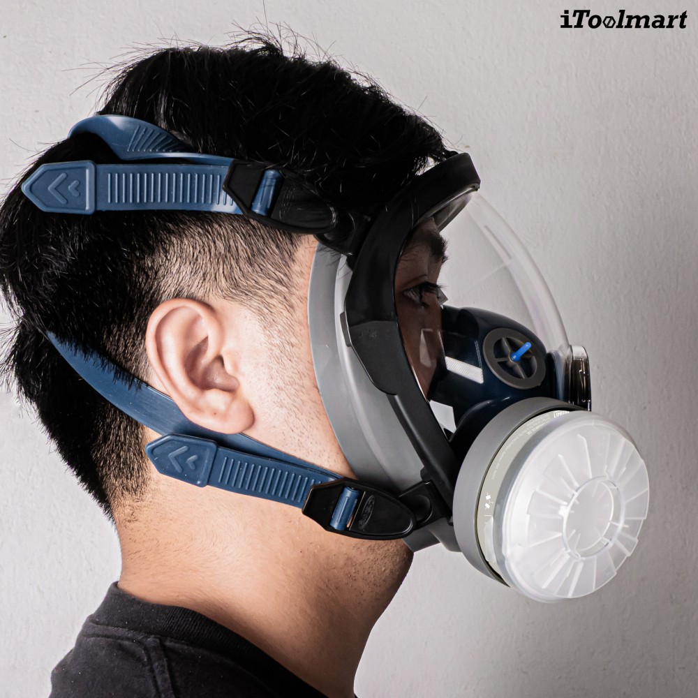 หน้ากากกันสารเคมี TECHMAN ST S100 แบบเต็มหน้า ชนิดไส้กรองคู่  เฉพาะหน้ากาก 