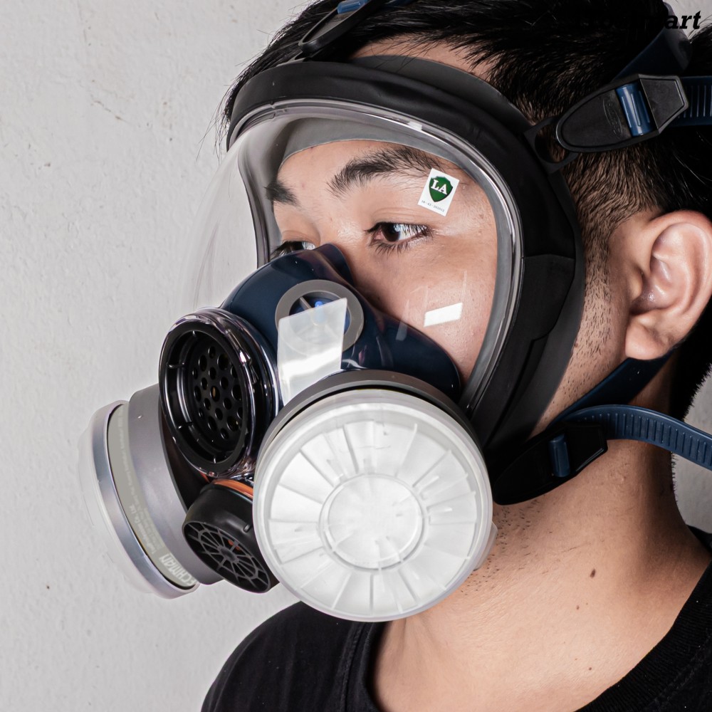 หน้ากากกันสารเคมี TECHMAN ST S100 แบบเต็มหน้า ชนิดไส้กรองคู่  เฉพาะหน้ากาก 