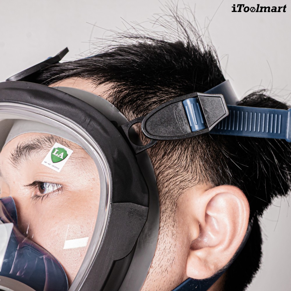 หน้ากากกันสารเคมี TECHMAN ST S100 แบบเต็มหน้า ชนิดไส้กรองคู่  เฉพาะหน้ากาก 
