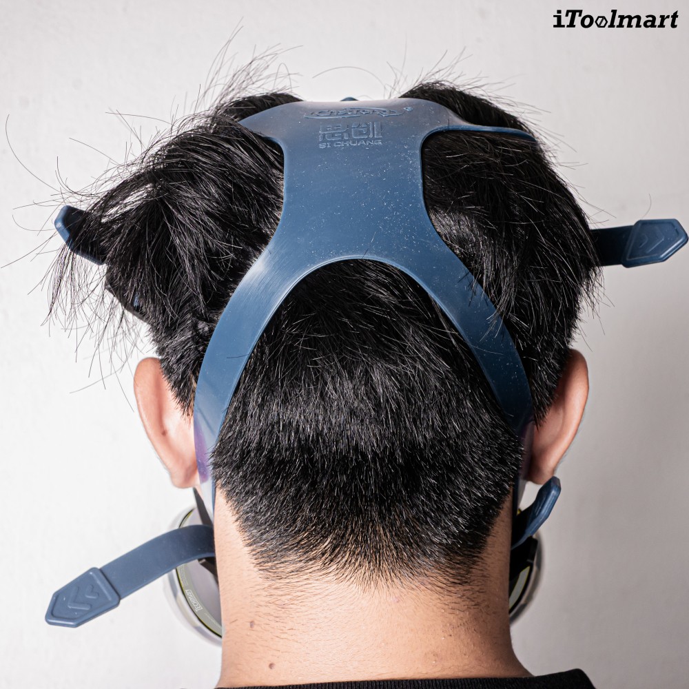 หน้ากากกันสารเคมี TECHMAN ST S100 แบบเต็มหน้า ชนิดไส้กรองคู่  เฉพาะหน้ากาก 