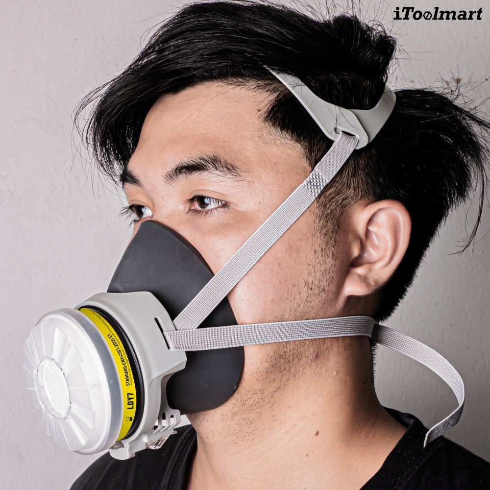 หน้ากากกันสารเคมี TECHMAN ST FDX แบบครึ่งหน้า ชนิดไส้กรองเดี่ยว  เฉพาะหน้ากาก 