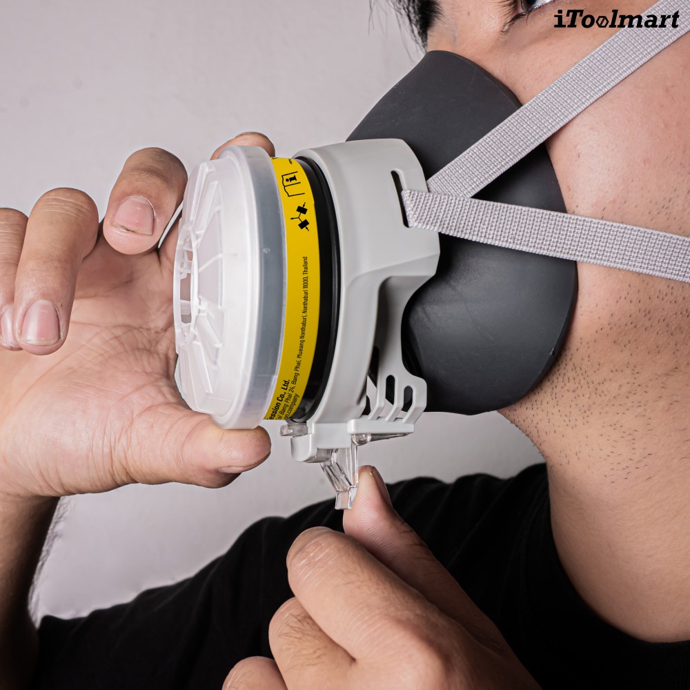 หน้ากากกันสารเคมี TECHMAN ST FDX แบบครึ่งหน้า ชนิดไส้กรองเดี่ยว  เฉพาะหน้ากาก 