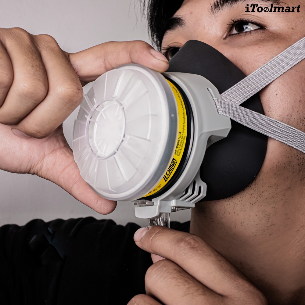 หน้ากากกันสารเคมี TECHMAN ST FDX แบบครึ่งหน้า ชนิดไส้กรองเดี่ยว  เฉพาะหน้ากาก 