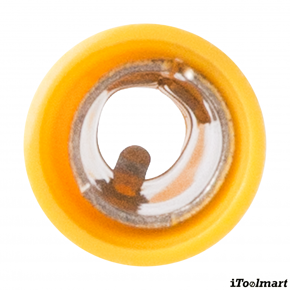 หางปลาเสียบกลมตัวเมียหุ้มเต็ม KST FRV5 195 สีเหลือง ขนาด 6 mm² 100 ตัว
