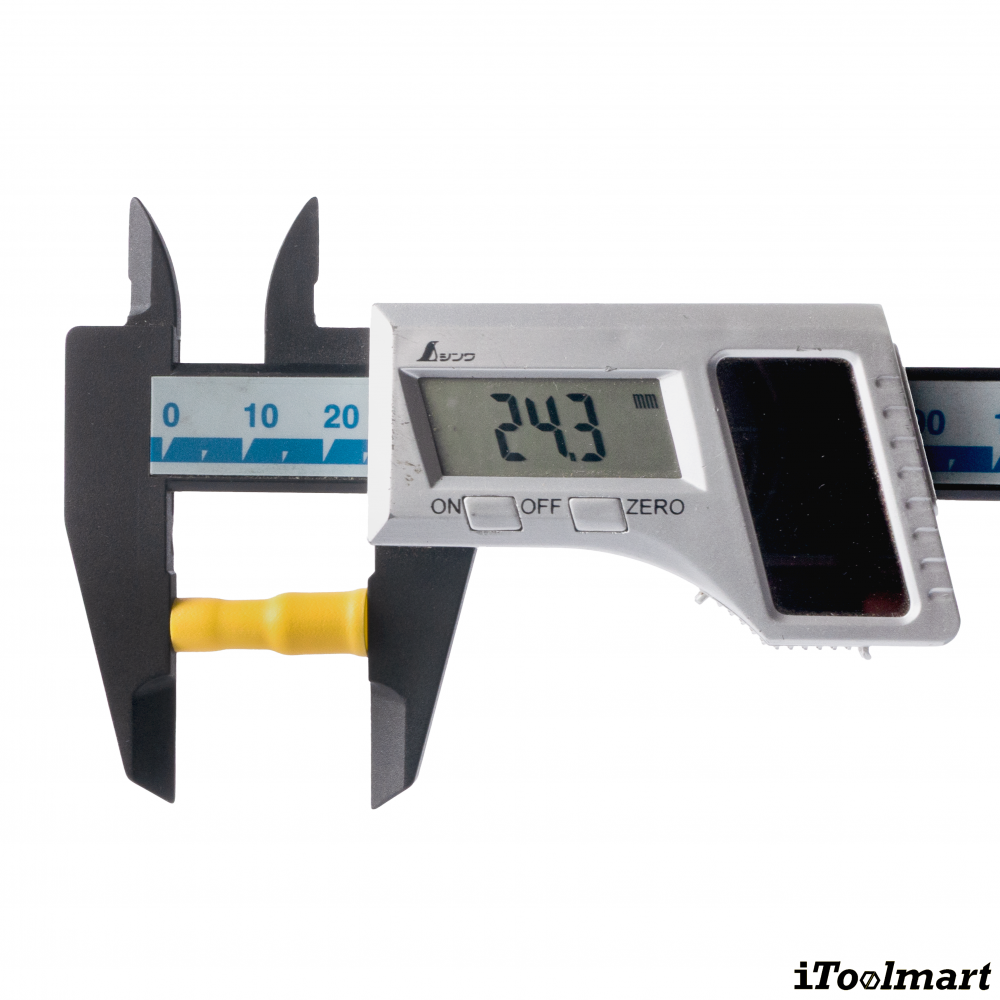 หางปลาเสียบกลมตัวเมียหุ้มเต็ม KST FRV5 195 สีเหลือง ขนาด 6 mm² 100 ตัว