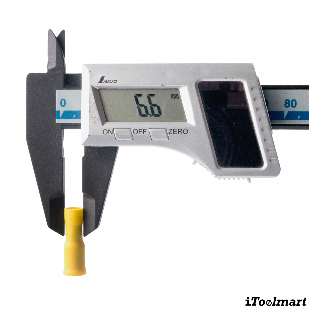 หางปลาเสียบกลมตัวเมียหุ้มเต็ม KST FRV5 195 สีเหลือง ขนาด 6 mm² 100 ตัว