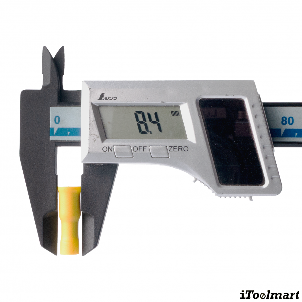 หางปลาเสียบกลมตัวเมียหุ้มเต็ม KST FRV5 195 สีเหลือง ขนาด 6 mm² 100 ตัว