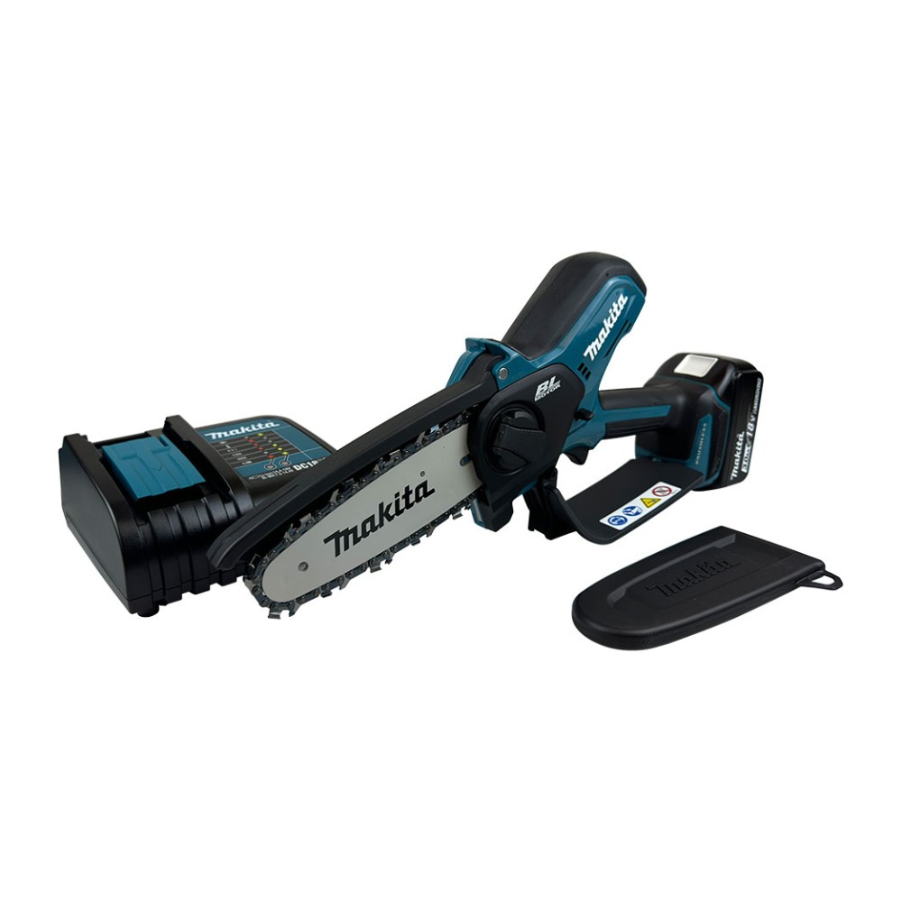 เลื่อยโซ่ แบตเตอรี่ MAKITA DUC150SF ขนาด 6 นิ้ว 18V  พร้อมแบตเตอรี่ 3 0 แอมป์และแท่นชาร์จ