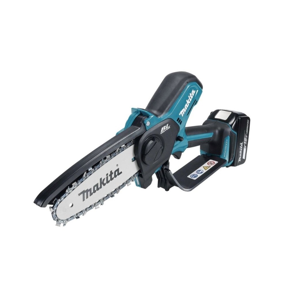 เลื่อยโซ่ แบตเตอรี่ MAKITA DUC150SF ขนาด 6 นิ้ว 18V  พร้อมแบตเตอรี่ 3 0 แอมป์และแท่นชาร์จ