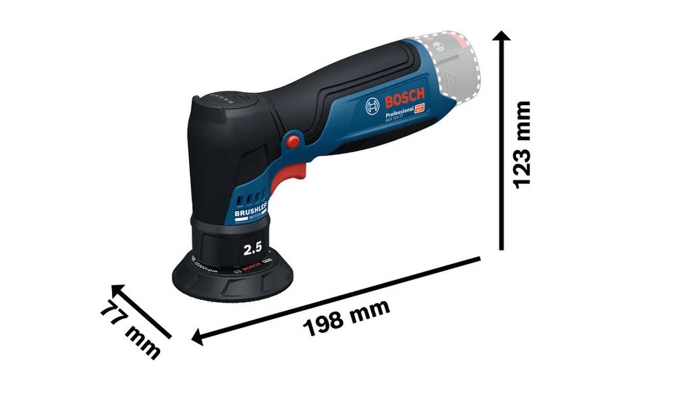 เครื่องขัดกระดาษทราย BOSCH GEX 12V 77 Professional  ตัวเปล่า 
