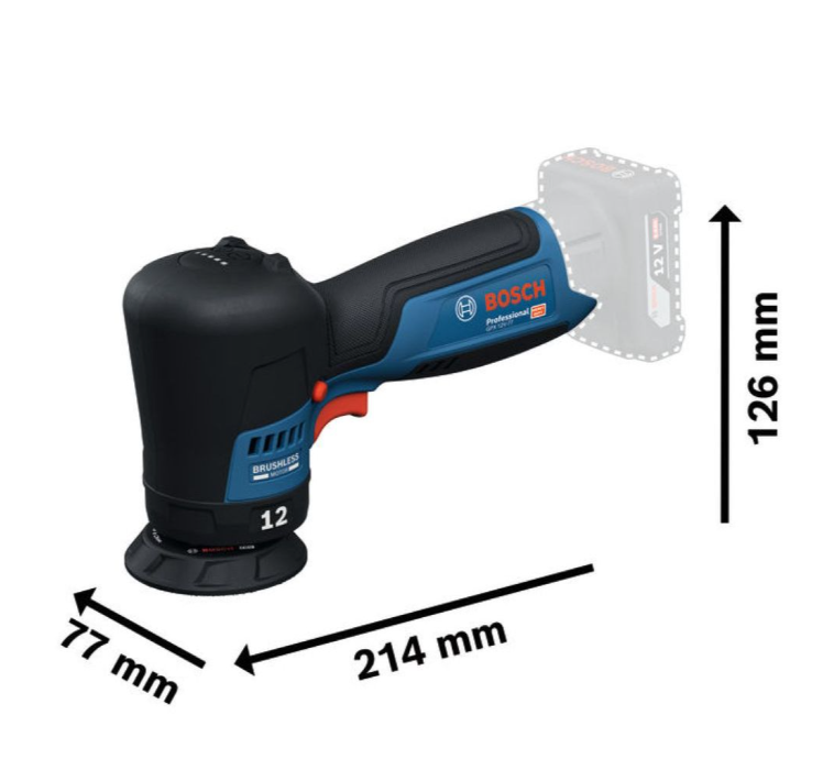 เครื่องขัดเงาไร้สาย BOSCH GPX 12V 77 Professional  ตัวเปล่า 