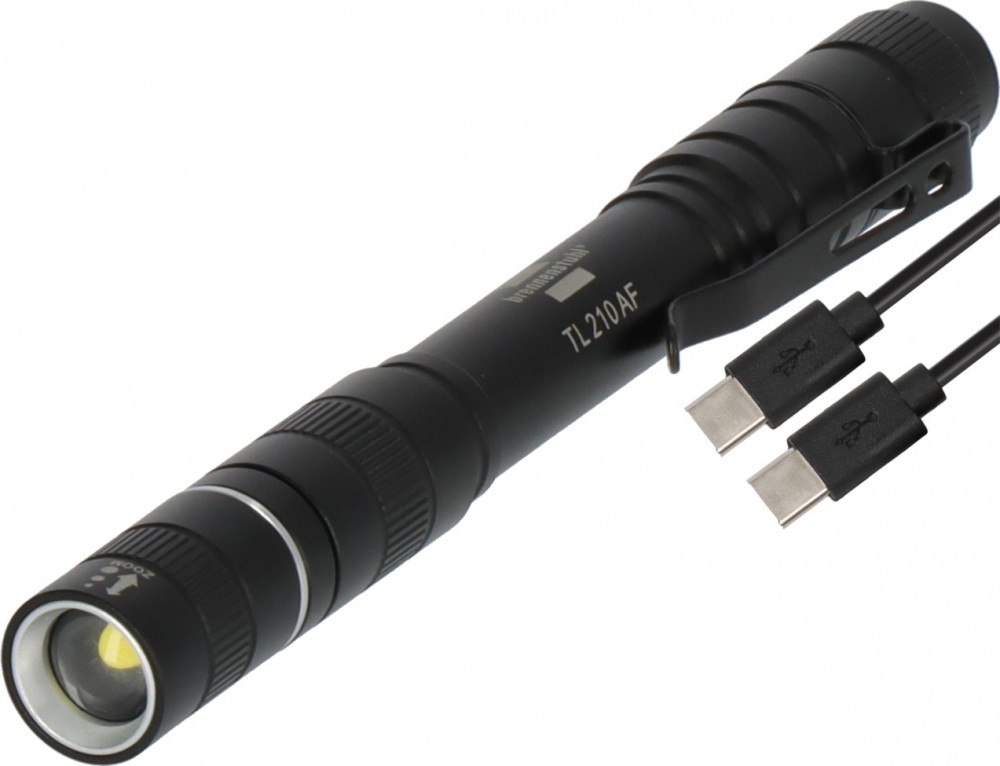 ไฟฉาย Brennenstuhl TL 210 AF IP44 LED ความสว่าง 200lm USB C 1173750003