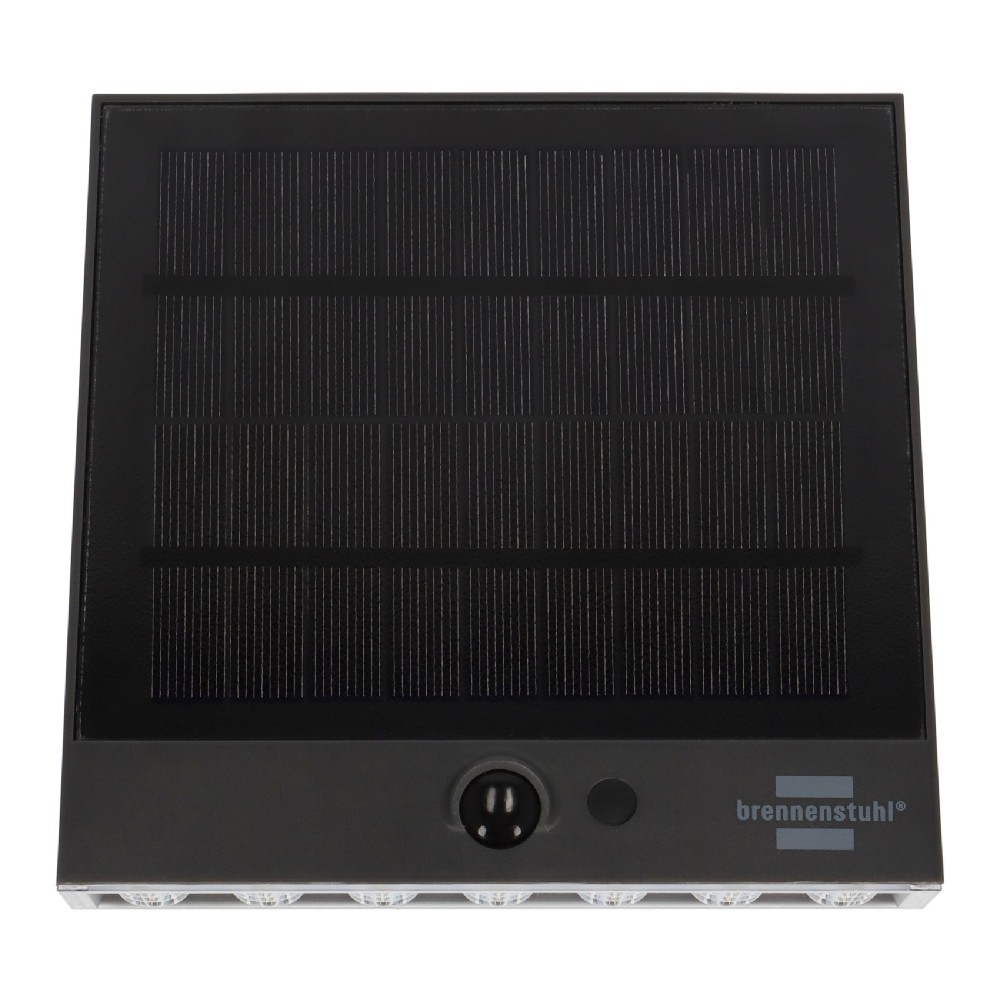 ไฟโซล่าเซลล์ Brennenstuhl SOL 1000 Plana 1000lm IP54 Wall Light motion detector