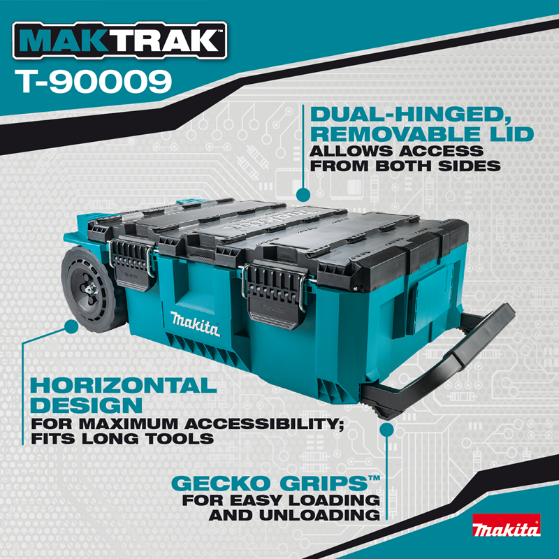 กล่องเครื่องมือ MAKITA MAKTRAK T 90009 พร้อมล้อเข็น 