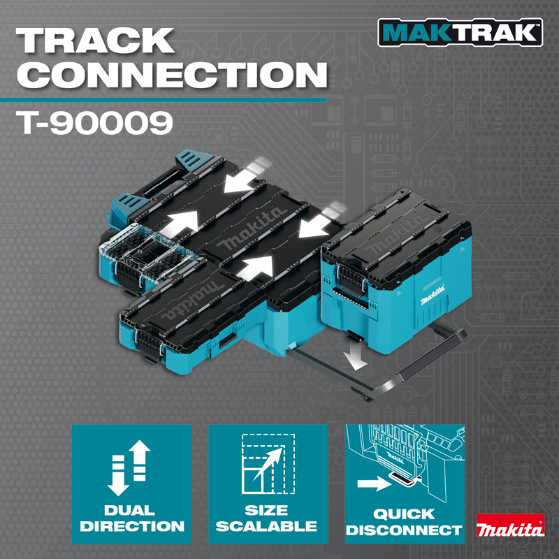 กล่องเครื่องมือ MAKITA MAKTRAK T 90009 พร้อมล้อเข็น 