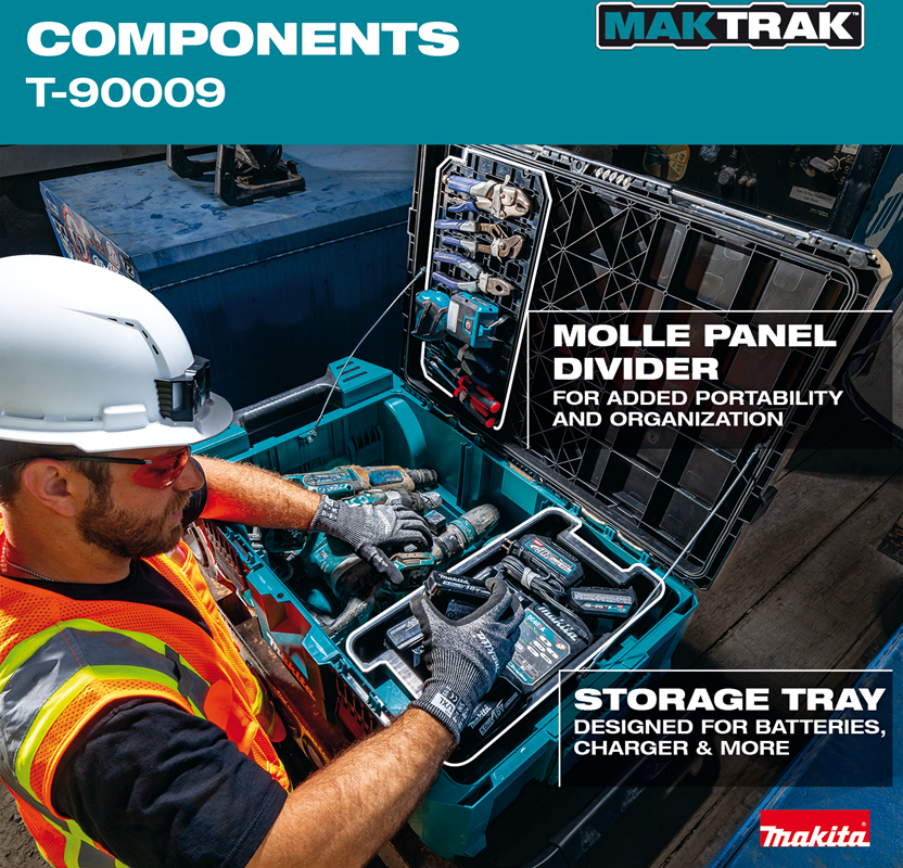 กล่องเครื่องมือ MAKITA MAKTRAK T 90009 พร้อมล้อเข็น 