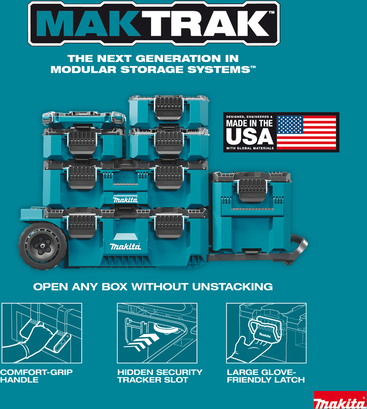 กล่องเครื่องมือ MAKITA MAKTRAK T 90009 พร้อมล้อเข็น 