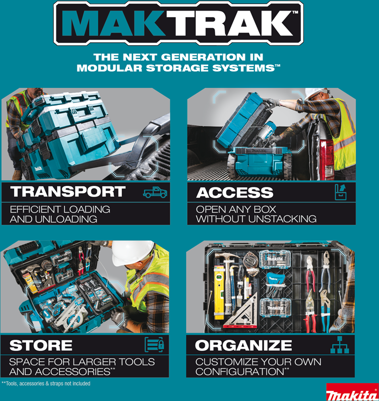 กล่องเครื่องมือ MAKITA MAKTRAK T 90015 ขนาดใหญ่
