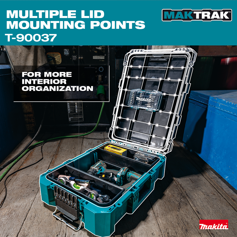 กล่องเครื่องมือ MAKITA MAKTRAK T 90037 ขนาดกลาง ขนาด 22 11 x 15 22 x 6 32 นิ้ว