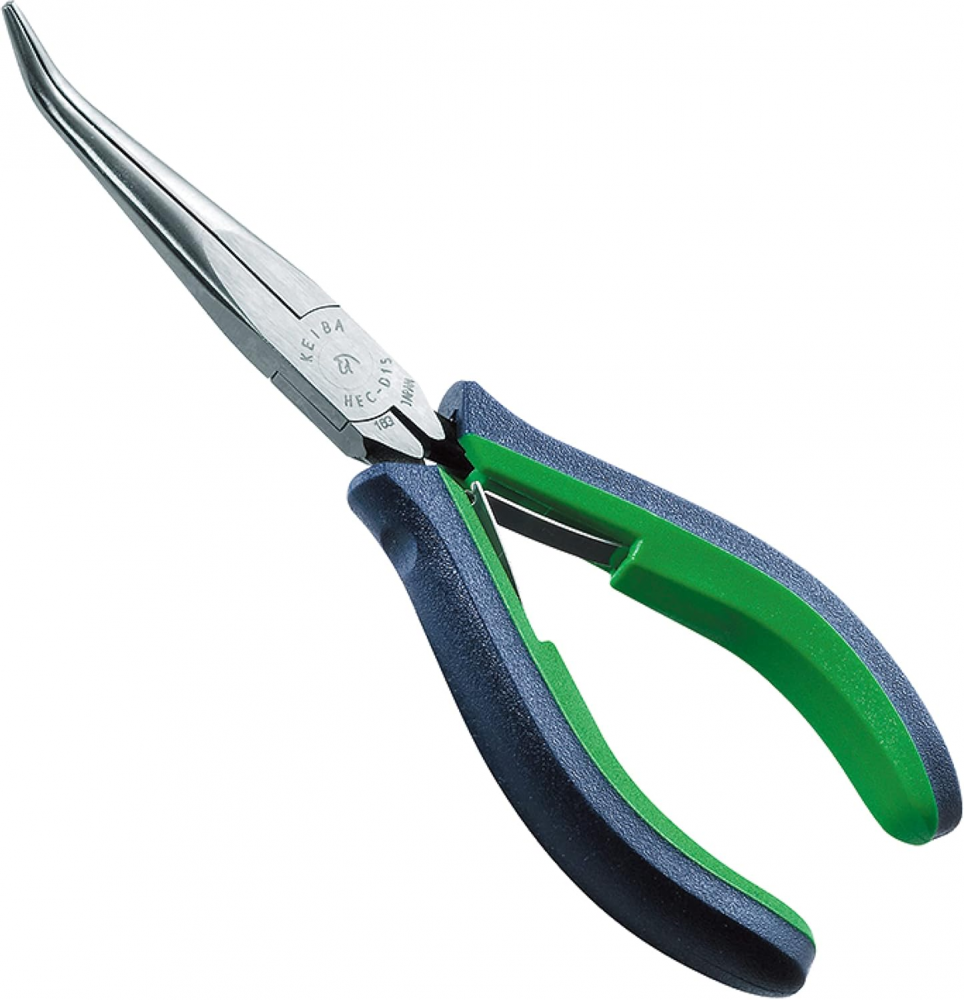 คีมปากแหลม KEIBA HEC D15 ปลายงอ ขนาด 150 มม 