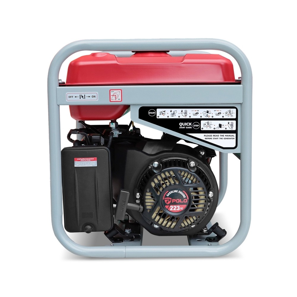 เครื่องปั่นไฟ เบนซิน INVERTER POLO GT5250I กำลังไฟ 4 2 kW  เครื่องยนต์ 7 5 แรงม้า  สตาร์ทมือ 